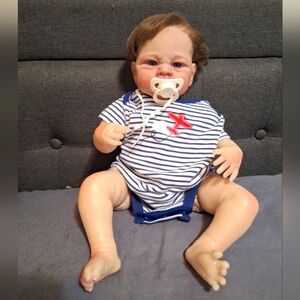 Realistic Weighted Silicone/Cloth Baby Boy Doll